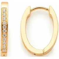 Leonardo 023246 Damen-Ohrringe Creolen Glitz Ronia Beauty's Goldfarben