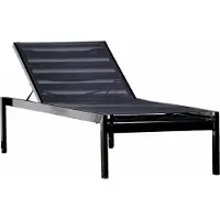 OTTO Sonnenliege Quadrato aus Aluminium, modern, stapelbar und verstellbar, silber schwarz, Outdoor