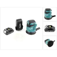 Makita DBO 180 Y1 18 V Akku Exzenterschleifer + 1x Akku 1,5 Ah - ohne Ladegerät