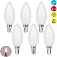 Näve 6er-Set LED Leuchtmittel "DAFFY" H: 10,2cm warmweiß
