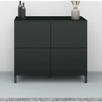 Borchardt Möbel Kommode BORCHARDT MÖBEL "Haama", schwarz (schwarz matt), B:93cm H:80cm T:35cm, Holzwerkstoff, Sideboards, Kommode, Breite 93 cm