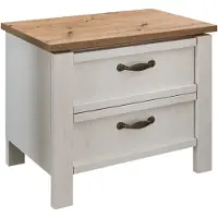 Schlafkontor Nachtkommode Trient , weiß , Maße (cm): B: 62 H: 50 T: 41.0