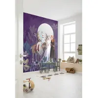 Komar Fototapete "Digitaldruck Vlies - Frozen Full Moon Hike - Größe 200 x 250 cm" bedruckt glatt Kinderzimmer