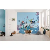 Komar Fototapete "Digitaldruck Vlies - Mickey & Minnie Coral Reef - Größe 300 x 250 cm" bedruckt glatt Kinderzimmer