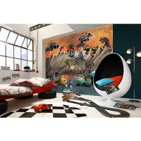 Komar Fototapete "Digitaldruck Vlies - Cars Carosaurus - Größe 300 x 250 cm" bedruckt glatt Kinderzimmer