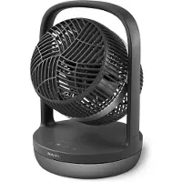 Philips Tischventilator, automatische Drehung, 3 Modi, Schwarz (CX3050/01)