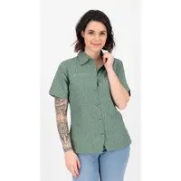 Deproc Active Outdoorbluse "COPPER WOMEN", Damen, Gr. 36 (S), grün (olive), Web, 100% Polyester, regular fit, Blusen Outdoorbluse, auch in Großen Größen erhältlich