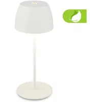 Briloner Serina Mini LED Tischlampe kabellos IP44, Dimmbar, Touch, Spritzwasserschutz, akku, weiß, Ø8 x 20 cm