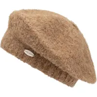 Chillouts Baskenmütze "Odett Hat", Damen, braun (camel), Strick, Materialmix, meliert, unifarben, Mützen Baskenmütze, mit lockerer Passform
