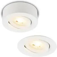 Briloner 2 in 1 LED Aufbauspot und Einbaustrahler LED Einbauleuchte Spot Dimmbar