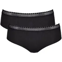 Sloggi Hipster GO Ribbed | Grösse: L | Farbe: Schwarz