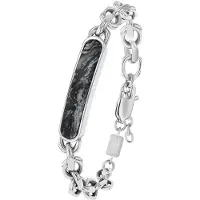 s.Oliver Armschmuck für Herren, Edelstahl, Jaspis