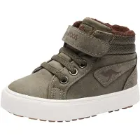 Kangaroos Sneaker "Kavu III", Mädchen, Gr. 21, wärmend, grün (olive, coffee), Synthetik, Schuhe Sneaker, Warmfutter, Reißverschluss,Winterschuhe, Schnürboots, Sneakerboots, Topseller