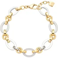 Leonardo 023403 Damen-Armband Lena Edelstahl Bicolor