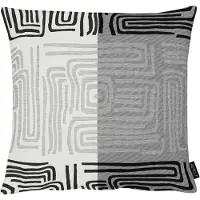 Apelt Dekokissen "Mino", weiß, B:49cm L:49cm, Obermaterial: 75% Polyester, 15% Baumwolle, 10% Viskose, Dekokissen_Sitzkissen_Kissenhüllen, Dekokissen