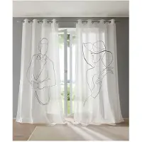 HEINE Dekostore in weiß-schwarz | Gr.: 145-x-135-cm