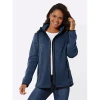 Casual Looks Fleecejacke mit Kapuze