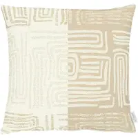 Apelt Dekokissen "Mino", beige, B:49cm L:49cm, Obermaterial: 75% Polyester, 15% Baumwolle, 10% Viskose, Dekokissen_Sitzkissen_Kissenhüllen, Dekokissen