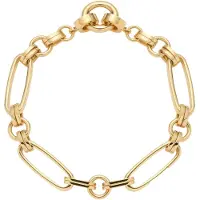 Leonardo 024267 Damen-Armband Mathilde Clip&Mix Edelstahl goldfarben