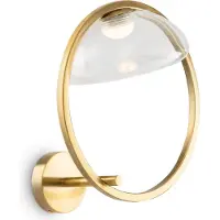 Maytoni LED Wandleuchte Lunare in Gold und Transparent 5W 450lm rechts