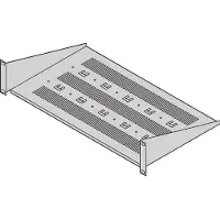 NVent 19"-Geräteträger, Stellfläche 430 x 250mm, RAL7021
