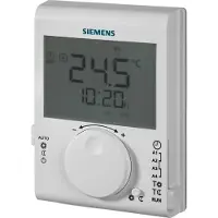 Siemens RDJ100 Raumtemperatur-Regler mit Tagesschaltuhr und grosser LCD-Anzeige S55770T379