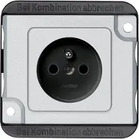 Merten Steckdose 1f si mt PANZER UP m.BS IP20 MEG2500-7060