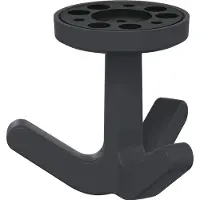 Hewi Dreifachhaken Serie 477 matt, elastisch 92 anthrazitgrau Höhe 69 mm Ø 51 mm