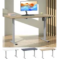 VCM Schreibtisch verstellbar Lona 110x80 si