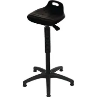 Lotz Stehhilfe Polyurethan-Integralschaum Sitzhöhenverstellung 570-820 mm Kunststofffuss mit...