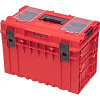 Qbrick System ONE 450 2.0 PROFI RED ULTRA HD Custom Werkzeugkoffer modularer Organizer 585 x 385 x 420 mm 52 l stapelbar IP66