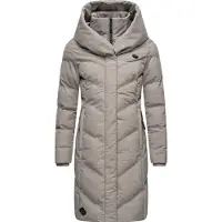 Ragwear Steppmantel "Natalka Melange" wasserdichter Damen Wintermantel mit gefütterter Kapuze