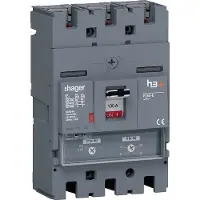 Hager HET100DR Leistungsschalter h3+ P250 TM ADJ 3P3D 100A 70kA FTC