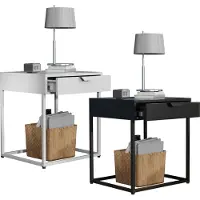 VCM Metall Nachttisch Beistelltisch Flokas S