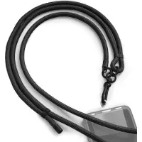 Hama Handyband zum Umhängen, universal, verstellbar, Karabiner, 2 m, Schwarz