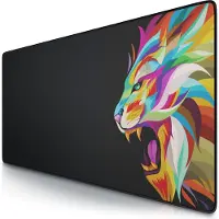Titanwolf Gaming Mauspad, 900 x 400mm XXL Mausmatte, verbessert Präzision & Geschwindigkeit, Color Lion 2