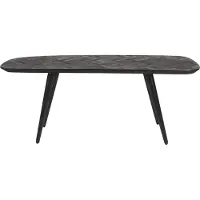 Trendmöbel24 Beistelltisch Couchtisch WEBSTER aus recyceltem Teakholzfurnier