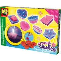 SES Creative 14925 Kinder Kerzen-Gießset – Spaß und Lernen mit Wachs, Quadratisch, Oval, Tasse, Herz, Stern, Mehrfarbig, Mädchen, 6 Jahr(e), 12 Jahr(e), CE