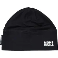 Mons Royale Tech Merino Under Helmet Beanie black (1) OS