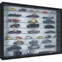 VCM Wandregal "Hängevitrine Wandvitrine Sammel Deko Mandosa XXL", schwarz, B:80cm T:10cm, Regale, Wandregal