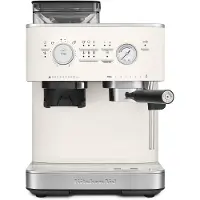 KitchenAid Espressomaschine Integrierte Kaffeemühle Porcelain White 5KES6551EPL