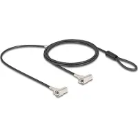 Navilock Dual Notebook Sicherungskabel 2 Kesnington Slots