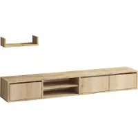 Skye Decor , Heka- HekaMRD, Saphireich, TV-Schränke, 12x40x15 cm, 100% Melaminbeschichtete Partikelplatte