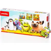 Cubika Puzzle 3w1 Zwierzta 50 elementów