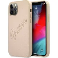 GUESS Guhcp12lrsavslg Iphone 12 Pro Max 6.7 Saffiano Handyhülle
