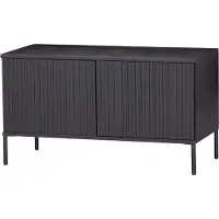 Woood new gravure tv-möbel 100 cm kiefer schwarz