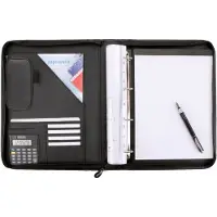 Juscha Ringbuchmappe "DIN A4, Reggio", mit Taschenrechner