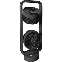 Sonnenkönig Standventilator "Vind 2 schwarz, 7h Timer, 728m3/h, 3 Geschwindigkeitsmodi", 3 Ventilationsstufen, Touch-Funktion, Oszillation