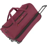 Travelite Basics Wheeled Duffle 70 Expandable dark red