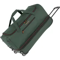 Travelite Reisetasche Trolley Basics Wheeled Duffle dunkelgrün 75cm